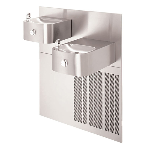 CAD Drawings BIM Models Haws Corporation Model H1119.8: Wall Mounted Dual ADA Refrigerated Drinking Fountain